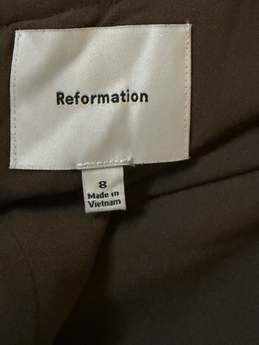 Reformation Anaiis Silk Maxi Dress Morel New - Picture 5 of 7